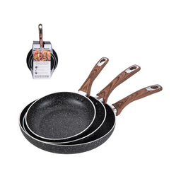 HAMILTON BEACH SET DE SARTENES ANTIADHERENTE 3 PIEZAS 8", 9.5" & 11" INDUCCION 3.0MM HAP603