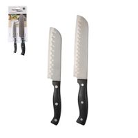 HAMILTON BEACH SET CUCHILLOS 2 PZAS SANTOKU 2.2 MM ACERO INO