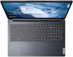 Lenovo IdeaPad 1 15.6" FHD pantalla táctil (1920 x 108) portátil, Intel Core i5-1235U, 8 GB RAM, 512 GB SSD, Windows 11 en modo S, Wi-Fi, azul abismo, 82QD00HMUS