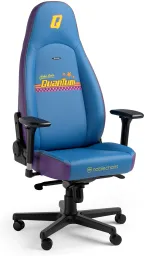 SILLA GAMING NOBLECHAIRS  ICON EDICIÓN FALLOUT NUKA-COLA QUANTUM CUERO SINTÉTICO NBL-ICN-PU-NCQ CELESTE/MORADO