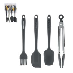 HAMILTON BEACH SET UTENSILIOS SILICONA 4 PZAS PROFESIONAL HGH604