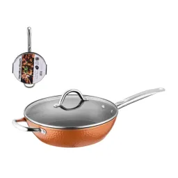 HAMILTON BEACH SARTEN ANTIADHERENTE 28CM | 11" COPPER HAMMER INDUCCION 4.5MM HBI103