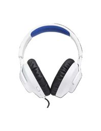 HEADSET ALAMBRICO GAMING JBL QUANTUM 100 PARA PLAYSTATION CON MICROFONO BLANCO Y AZUL JBLQ100PWHTBLUAM