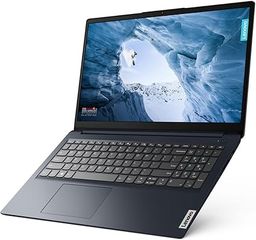 Lenovo IdeaPad 1 15.6" FHD pantalla táctil (1920 x 108) portátil, Intel Core i5-1235U, 8 GB RAM, 512 GB SSD, Windows 11 en modo S, Wi-Fi, azul abismo, 82QD00HMUS